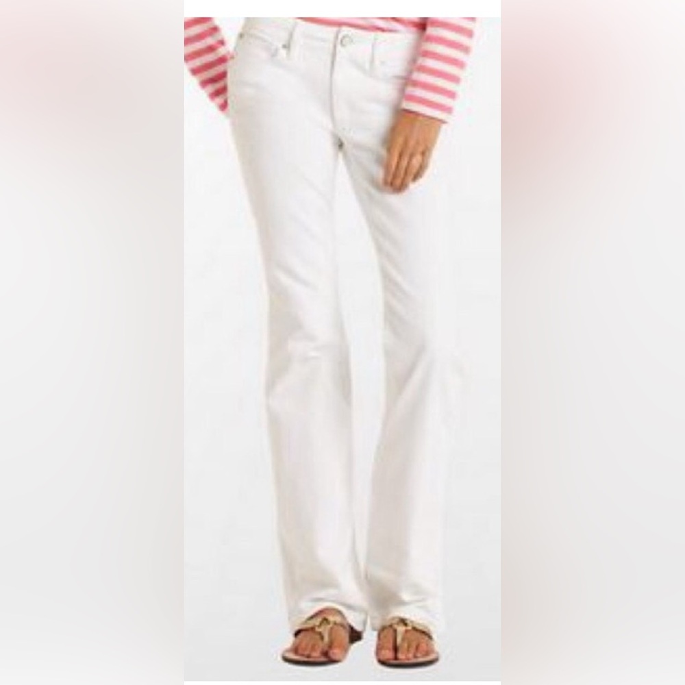 Lilly Pulitzer main line  Boot Cut flare  Jeans White - Picture 4 of 15